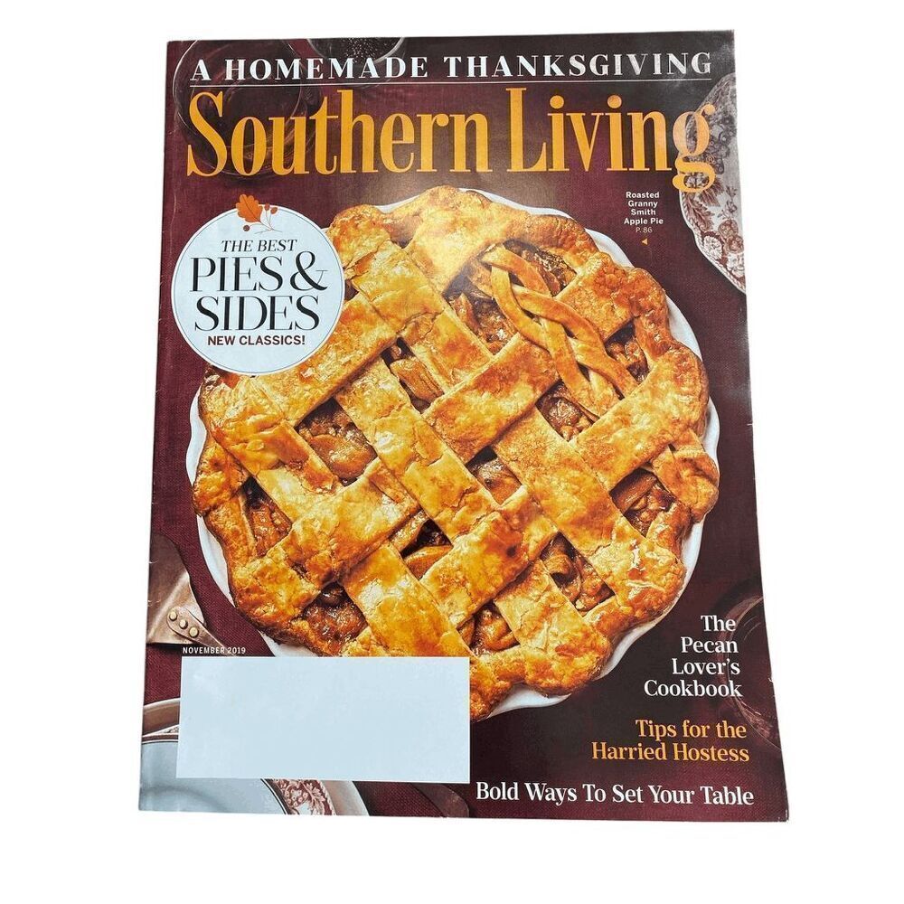 Southern Living Magazine Nov 2019 Pies & Sides Pecan‎ Lovers Cookbook